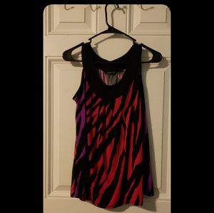 Pink and purple zebra dress shirt